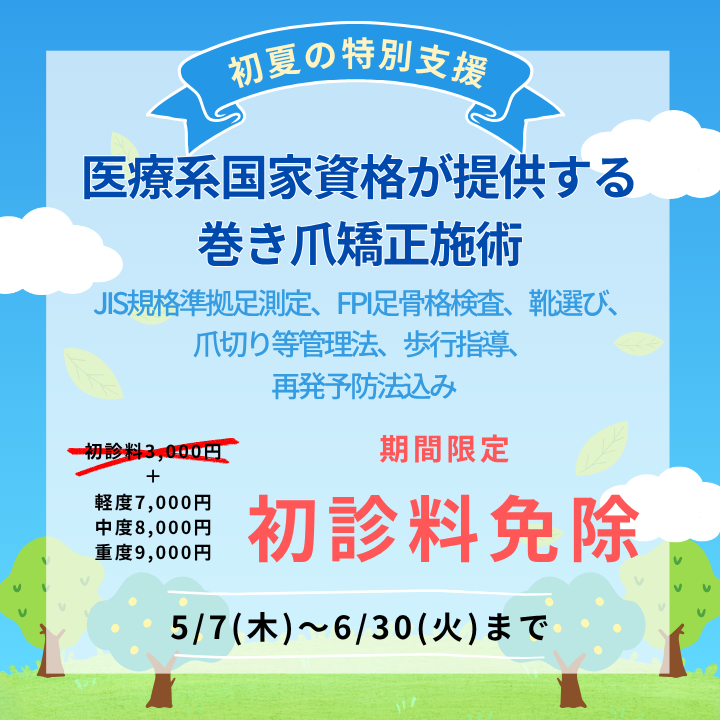 新横浜巻き爪割引